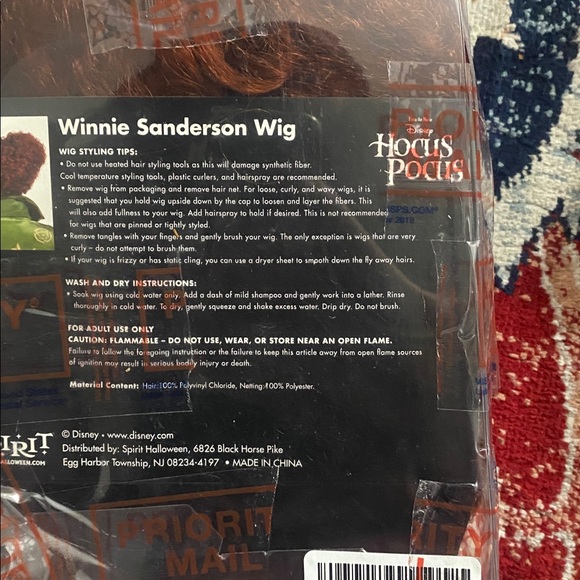 Winifred Sanderson Wig – Hocus Pocus Costume Wig, New in Bag - Picture 2 of 4